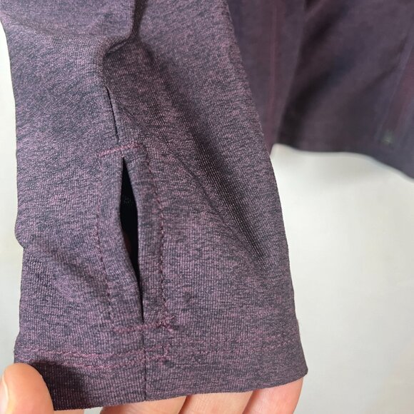 Tuff Sweater Womens Size Small Purple Zipper Pockets Yoga Jacket - Picture 5 of 7